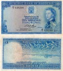 Rhodesia, 10 Shillings, 1964, XF, QE II, p24g, Serial Number: H/7 128246