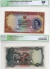 Rhodesia And Nyasaland, 10 Pounds, 1956, AUNC, SPECİMEN, p23s, Serial Number: Z/1 000000 (Very Rare)