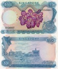 Singapore, 50 Dollars, 1967, UNC, p5a, serial number: A/5 359885, sign: Kim Lim San, RARE