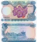 Singapore, 50 Dollars,1970, UNC, p5b, serial number: A/15 961923, red signature seal, Type 1, sign: Goh Keng Swee, VERY RARE