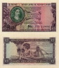 South Africa, 10 Pounds, 1955, UNC, p99, serial number: D/3 298980, Jan Van Reebeeck, RARE