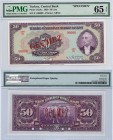 Turkey, 50 Lira, 1947, UNC, PMG 65, p142As, 3/2. Emission, serial number: E1 00000, İsmet İnönü Portrait, SPECİMEN (Geçmez)