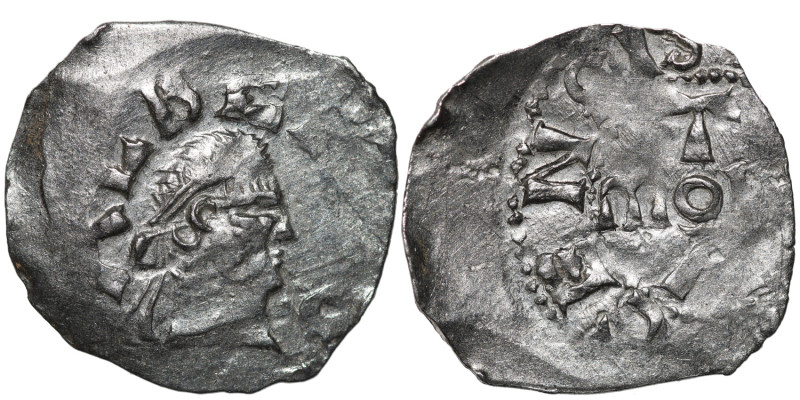 Belgium. Lower Lorraine. Albert II 1031-1064. AR Denar (17mm, 1.09g). Namur mint...