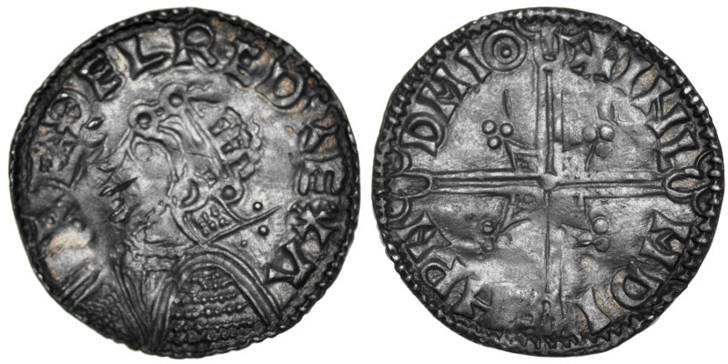 Denmark. Time of Svend Forkbeard – Cnut The Great 1000/5–1020. AR Penny (19mm, 1...