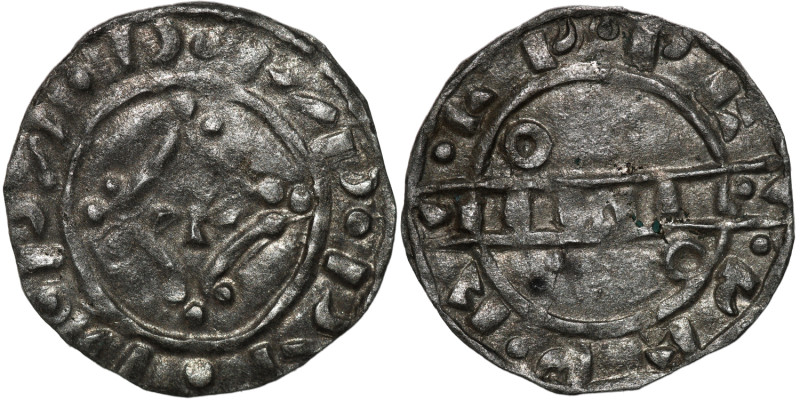 Denmark. Svend Estridsen 1047-1075. AR penning (16mm, 0.65g). Hedeby mint. -P•PV...