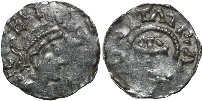 Germany. Maastricht. Heinrich II 1002-1014. AR Denar (18mm, 1.33g). Maastricht m...