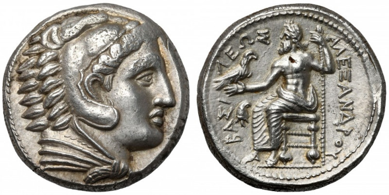 Greece, Macedon, Alexander III (328-320 BC) AR Tetradrachm, Amhipolis - Beautifu...