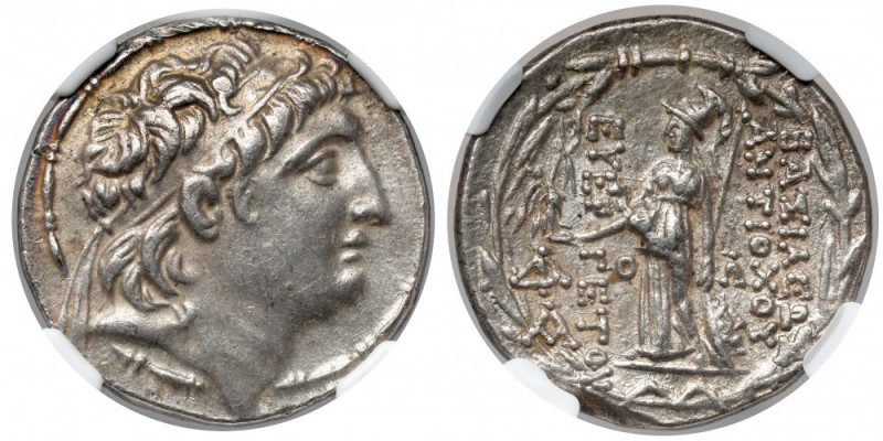 Greece, Syria, Antioch VII (138-129 BC) AR Tetradrachm Obverse: Diademed head to...