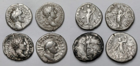 Vespasian, Hadrian, Antoninus Pius and Marcus Aurelius - lot of 4 denarii 

ANCIENT COINS ROMAN EMPIRE