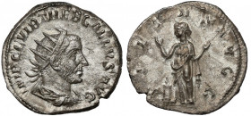 Trebonianus Gallus (251-253 AD) AR Antoninian, Rome Awers: Popiersie cesarza w koronie promienistej, zbroi i paludamentum, w prawo, w otoku legenda IM...