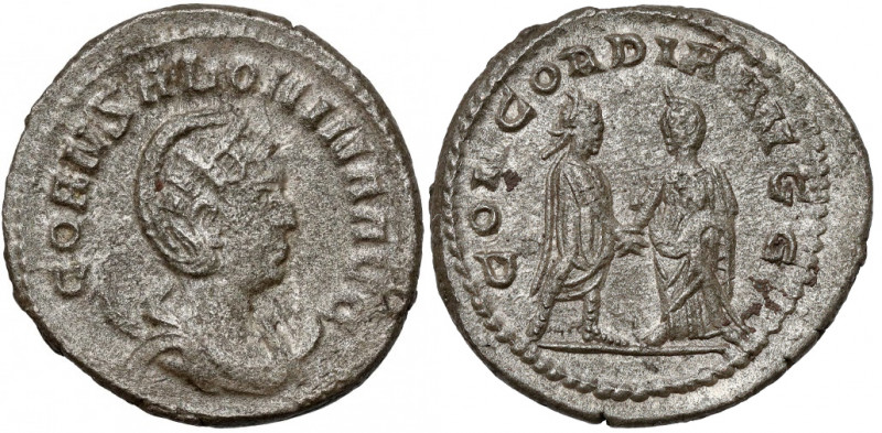 Cornelia Salonina (253-268 AD) Antoninian Awers: Popiersie cesarzowej w draperii...