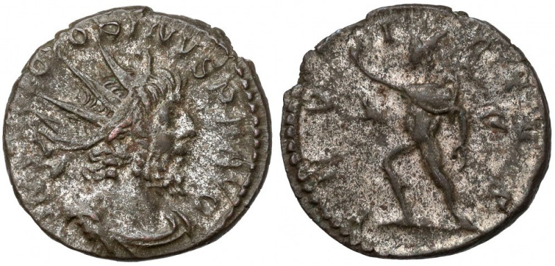 Victorinus (268-270 AD) Antoninian - Imperium Galliarum Awers: Popiersie cesarza...