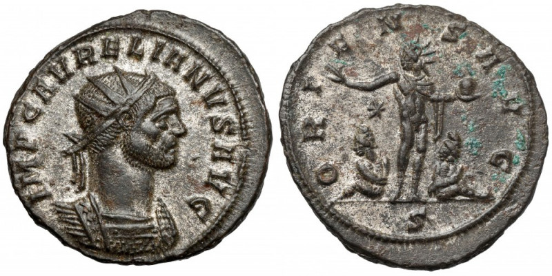 Aurelian (270-275) Antoninian, Siscia - ex. G.J.R. Ankoné Very rare variant of t...