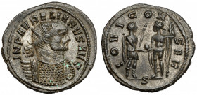 Aurelian (270-275) Antoninian, Serdica - ex. G.J.R. Ankoné Emission 4 (early 273 – early 274)
 Obverse: IMP AVRELIANVS AVG Radiate, cuirassed bust ri...