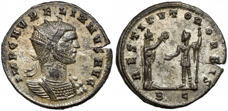 Aurelian (270-275) Antoninian, Cyzicus Obverse: IMP C AVRELIANVS AVG
 Radiate, ...