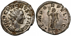 Probus (276-282) Antoninian, Lugdunum - Beautiful! Full original silvering and great details.
 Obverse: IMP C PROBVS•P•F•AVG Radiate, cuirassed bust ...