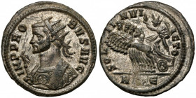 Probus (276-282) Antoninian, Rome Obverse: IMP PROBVS AVG
 Radiate bust left in imperial mantle, holding eagle-tipped scepter (scipio).
 Reverse: SO...