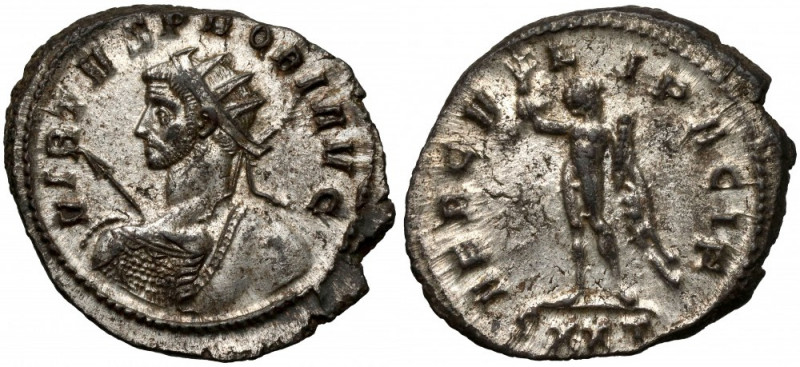 Probus (276-282) Antoninian, Ticinum Obverse: VIRTVS PROBI AVG
 Radiate, heroic...