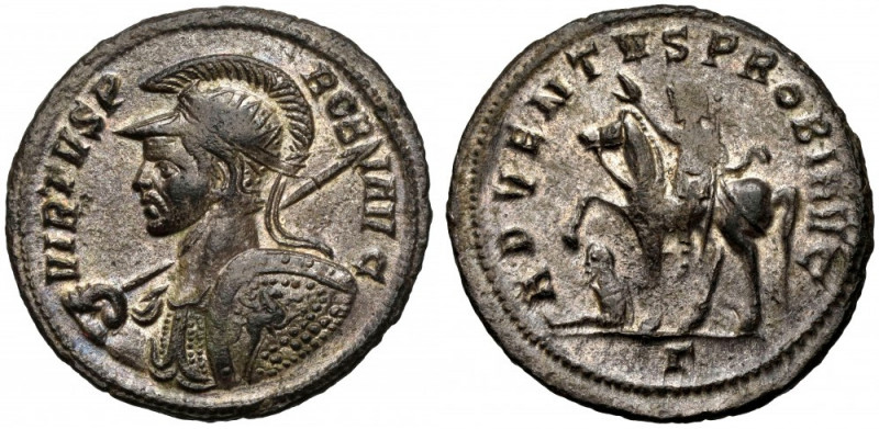 Probus (276-282 n.e.) Antoninian, Cyzicus Obverse: VIRTVS PROBI AVG
 Radiate, c...