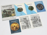Money antyczne - zagraniczne czasopisma i katalog aukcyjny Zestaw pokazany na zdjęciu. Wydania obcojęzyczne.&nbsp; 

ANCIENT COINS