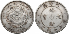 China, Chihli, Yuan year 34 (1908) Srebro, średnica 39,0 mm, waga 26,0 g.&nbsp; 
Grade: VF+ 

WORLD COINS - ASIA CHINA