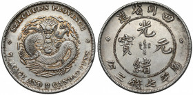 China, Szechuan, Yuan no date (1901-1908) Slightly cleaned.&nbsp; 
Grade: XF/XF+ 

WORLD COINS - ASIA CHINA