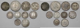 China, Japan and India, lot of 10 silver coins 

WORLD COINS - ASIA CHINA