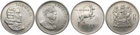South Africa, Rand 1966 and 1969, lot (2pcs) Srebro .800, waga łączna 29,94 g.&nbsp; 
Grade: XF-UNC 

WORLD COINS - AFRICA