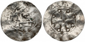 Speyer, Otto III (983-1002) Denar
Spira, Otto III (983-1002) Denar Gięty. 
 Silber, durchmesser 19,0 mm, gewicht 0,94 g.&nbsp; 
Grade: F-VF 

EUR...