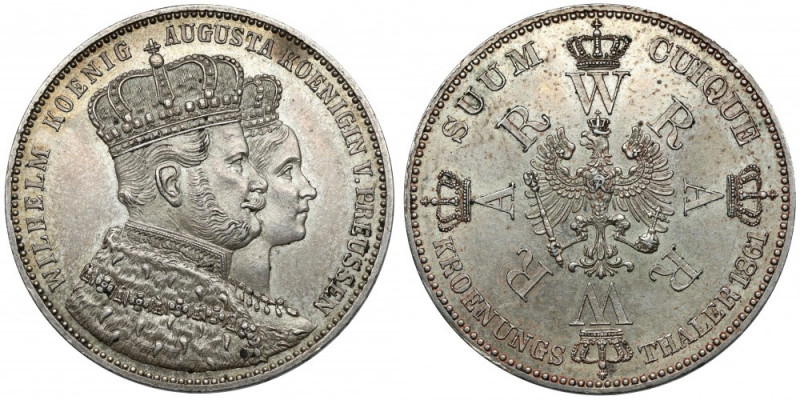 Preussen, Wilhelm I, Taler 1861
Prusy, Wilhelm I, Talar 1861 Bardzo ładny. 

...