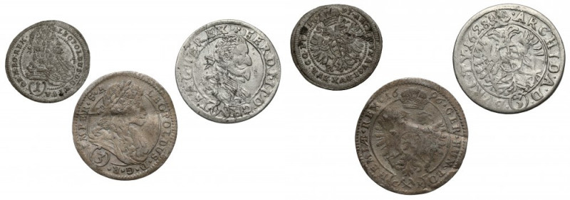 Austria, 1 - 3 kreuzer 1628-1697 (3pcs) 
Grade: +/VF- 

EUROPE WORLD COINS - ...