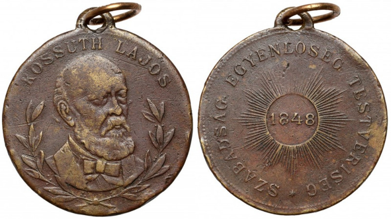 Hungary, Medal 1848 - Lajos Kossuth / Szabadsag Egyenloseg Testveriseg Medal - W...