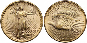 USA, 20 dollars 1908-D, Denver - rare Złoto, średnica 34,1 mm, waga 33,4 g.&nbsp; 
Grade: XF 

WORLD COINS - AMERICA UNITED STATES, VEREINIGTE STAA...