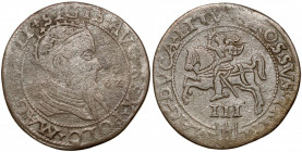 Zygmunt II August, Trojak Wilno 1562 - SZEROKI Rzadka typologicznie moneta. W całej historii polskiego mennictwa szerokie trojaki wybijane są tylko dw...