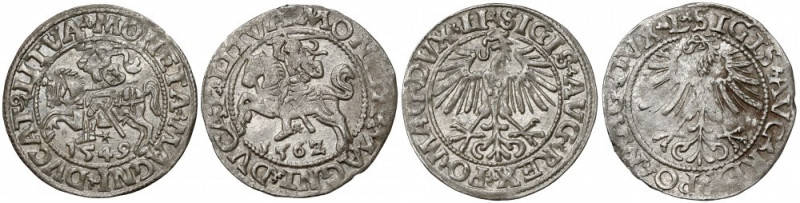 Zygmunt II August, Półgrosz Wilno 1549 i 1562 (2szt) Ładne egzemplarze. 

Grad...