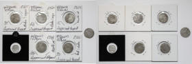 Zygmunt II August, Półgrosze i dwudenar 1548-1570 (7szt) 
Grade: VF-XF