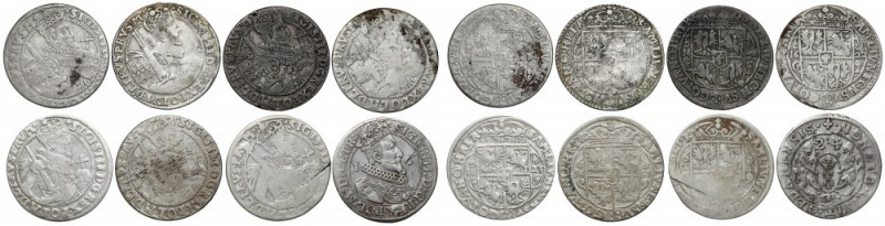 Zygmunt III Waza, Orty Bydgoszcz i Gdańsk 1622-1624 (8szt) 
Grade: F-VF 

Sig...