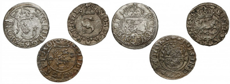 Zygmunt III Waza, Szelągi Wilno i Bydgoszcz 1614-1625 (3szt) 
Grade: VF/VF+ 
...