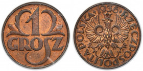 1 grosz 1936 Reference: Chałupski 2.2.10.a, Parchimowicz 101.k
Grade: PCGS MS63 RB 

POLAND POLEN