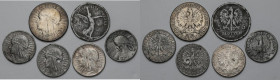 2, 5 i 10 złotych 1925-1930, w tym NIKE - fałszerstwa z epoki (6szt) Metal niemagnetyczny.&nbsp; Jedno skasowane. 
 

POLAND POLEN