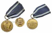 PRL, Medal za Odrę, Nysę i Bałtyk 1946 - RZADKA - wersja I Rzadka, I wersja odznaki z szerokim orłem na awersie, w układzie podobnym do orła strzeleck...