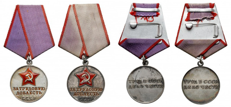 ZSRR, Medal Za pracowniczą dzielność od 1948, zestaw (2szt) 

RUSSIA RUSSLAND...