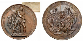 Medal Pamiątka Powstania Listopadowego, Genewa 1832 Medal wybity na zlecenie Komitetu Litewsko-Ruskiego, projektu Jeana Jacquesa Barre. W zestawie kop...