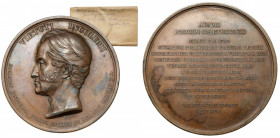 Medal Adam Jerzy Czartoryski 1847 (Barre) Medal autorstwa Barre’a, zlecony przez Polskie Towarzystwo Historyczne w Paryżu w celu uczczenia pamięci jeg...