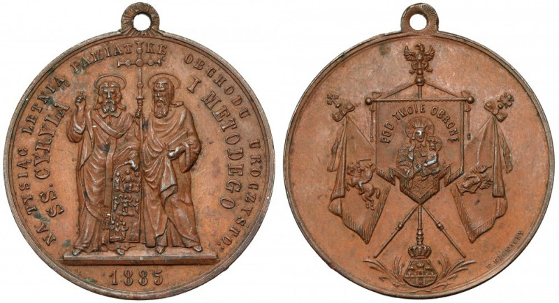 Medal Cyryl i Metody 1885 (Głowacki) Medal wydany nakładem W. Głowackiego (sygno...