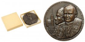 Medal PANA Sobieski / Jan Paweł II - piękny Piękny, niskonakładowy medal PANA (Polsko-Amerykańskie Towarzystwo Numizmatyczne). Nakład 150 sztuk Sygnow...