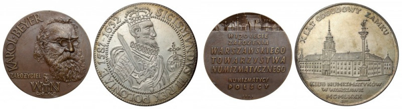 Medale Beyer i Odbudowa Zamku Królewskiego (2szt) W zestawie bardzo ładny medal ...