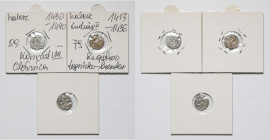 Śląsk, Halerze Kłodzko, Legnica i Oleśnica - zestaw (3szt) Ładne monety, szczególnie Legnica. 
Reference: Kopicki 8675 (R1), 4910 (R2), 8671 (R5)
Gr...