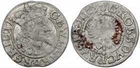 Prusy, Jerzy Wilhelm, Grosz Królewiec 1625 - b.rzadki Bardzo rzadki nominał czasów Jerzego Wilhelma - grosz królewiecki 1625. Reference: Olding 51
Gr...