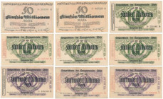 Pfalz - pakiet notgeldów 50-500 mln mk 1923 (9szt) 
Grade: XF-UNC 

GERMANY DEUTSCHLAND